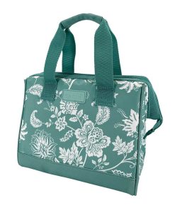 Sachi Insulated Lunch Bag Green Paisley
