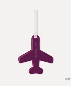 Vivid Aeroplane Luggage Tag Violet
